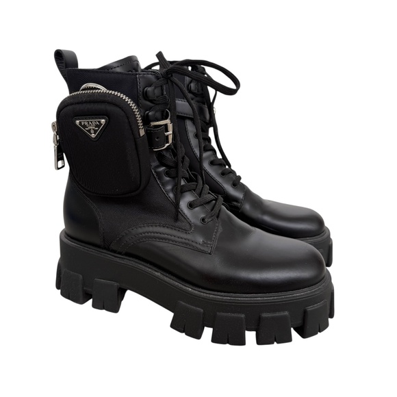 PRADA MONOLITH BOOTS - Picture 1 of 8